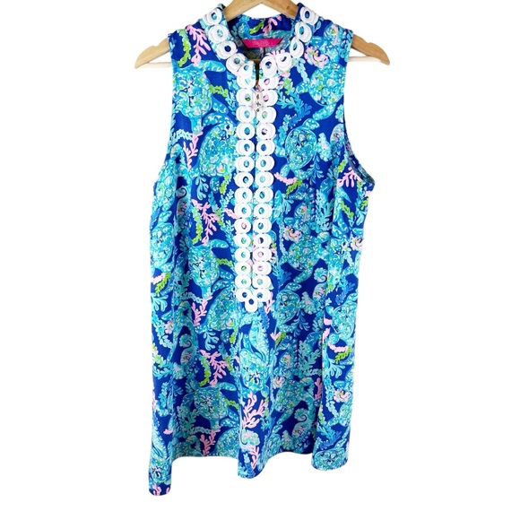Lilly Pulitzer Jane Corsica Print Shift Dress Size 12 - Picture 4 of 10